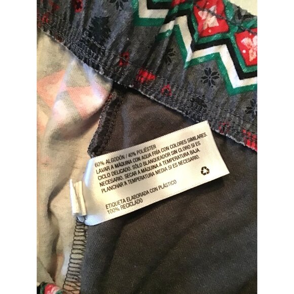 WONDERSHOP- MENS GREY/RED/GREEN ELASTIC WAIST PULLOVER PAJAMA PANTS SIZE X-LARGE - Picture 3 of 6